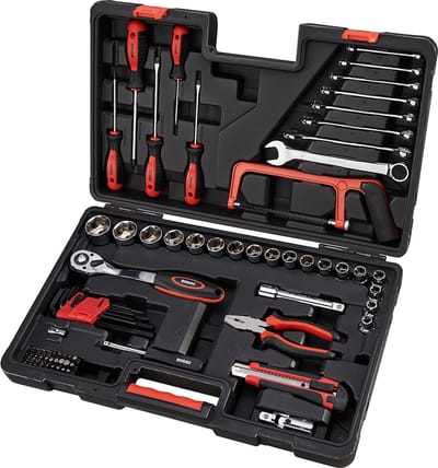 RAST90780 RODAC 1/2" | 1/4" Gereedschapskoffer / doppenset 78-delig