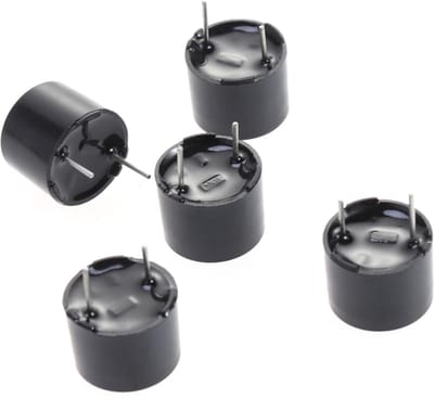 Elektronische Alarmzoemer - Geluidspieper Zoemer - Industrieel Gebruik - Actieve Zoemer - 12 mm - Zwart