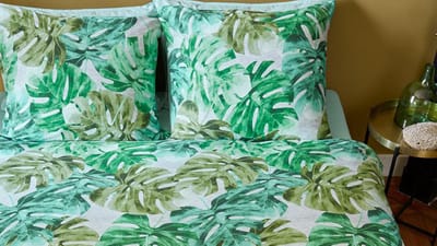 Beddinghouse Hawaii dekbedovertrek - Lits-Jumeaux XL - 260x200/220 - Groen
