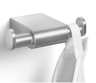 Zack Atore dubbele handdoekhaak 8.8x2.3x5.5cm RVS Mat