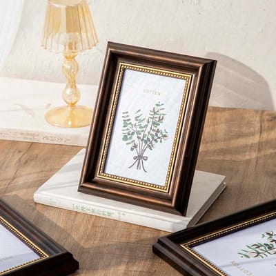 1 stuk retro fotolijst om op te hangen aan de muur, geschikt voor foto's van 6 inch, 7 inch, 8 inch en 10 inch (A4-formaat) voor het hele gezin. 6 inch 10.2X15.2cm