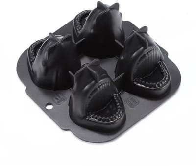 Dailygoods- Siliconen Mal Unieke Haaien/Pinguïns - IJsblokjesvorm met Deksel - Leuke Mallen voor Dranken - Vriezer Mould - Perfect voor Feestdecoratie