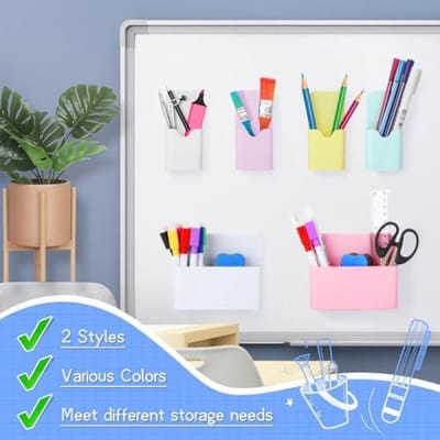 Magnetische pennenorganizer set - 6 delig voor whiteboard en koelkast
