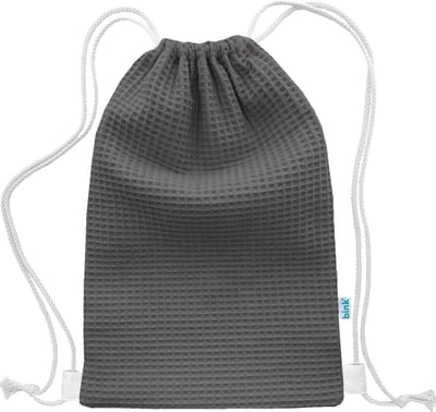BINK Bedding Gymtas / Zwemtas Pique (wafel) antra 40 x 28 cm - kleuter - peuter