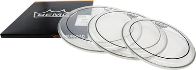 Remo velSet Pinstripe, clear, Fusion: 10",12",14" - Drumvellen set