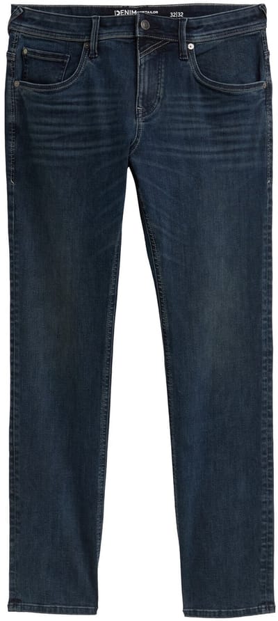Tom Tailor Denim - TTAEDAN STRAIGHT-jeans met stretch - Maat 29/32 - dark stone blue black denim