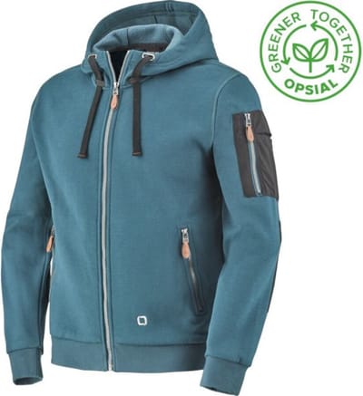 Opsial zipsweater/hoodie ELLIOT OGT blauw maat S