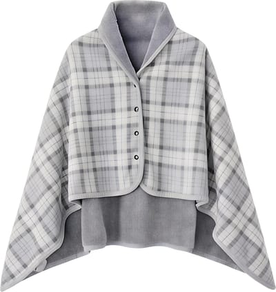 Draagbare Deken Shawl van Flanel - Zachte Wearable Blanket voor Thuis, Kantoor en Ontspanning - Comfortabele Lazy Blanket voor Dagelijks Gebruik - Grijs