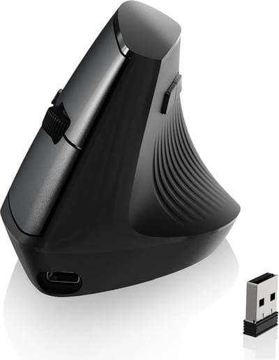 Ergonomische Draadloze Verticale Muis Lichtgewicht Stil Kantoor Plug & Play