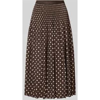 Uitlopende maxi-rok met all-over motief model 'Ribane doty'