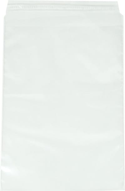 Plastic zakken met plakstrip (pe) 225 x 310 + 50 mm 50 micron