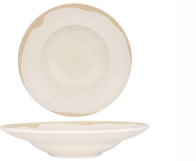 Kütahya Porselen Pastabord - Sand Wind - Porselein - 27 cm (450cc) - set van 6