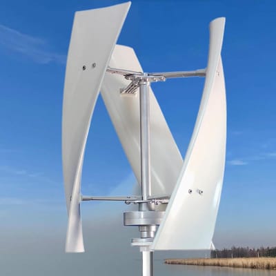 Windturbine Generator - Energie Opwekker - Duurzame Energie - Magnetische Levitatie - 600W 12V - Wit