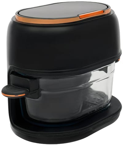 Sensova - Airfryer / Heteluchtfriteuse 4L met Touchscreen en Glazen Bakmand - 1350W Gezonde Heteluchtfriteuse met Zichtbaar Kookproces - Instelbare Temperatuur 60-190°C - Veilig en Ideaal voor Gezinnen