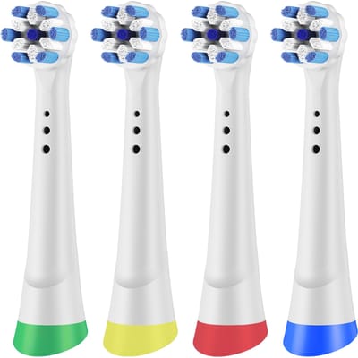 NONE Compatibel met Oral B iO elektrische tandenborstel vervangende opzetborstels, opzetborstel vullingen voor iO 2 3 4 5 6 7 8 9 10 serie White-8 Pcs
