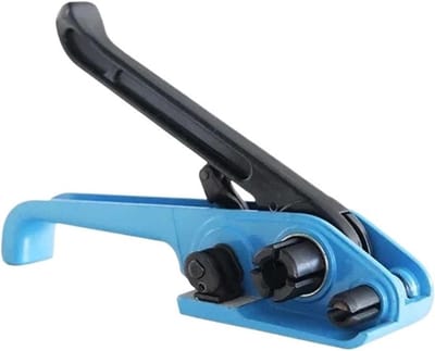 Omsnoeringsgereedschap - Banderolleergereedschap Verpakkingsmachine - Pakketten Zekeren - Roestvrij Weerbestendig - 19 Mm - Blauw
