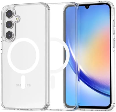 Mobile5 - Transparant telefoonhoesje - Geschikt voor Samsung Galaxy A35 en A55 - Geschikt voor Magsafe