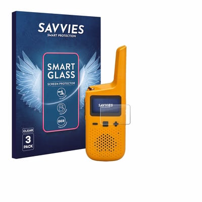3 Stuks Savvies Screenprotector - geschikt voor Motorola Talkabout T72 - beschermfolie glas transparant