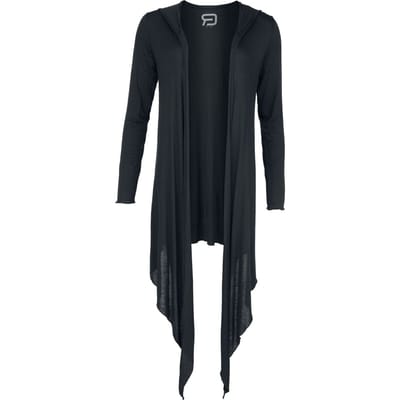 R.E.D. Rock-Engineered Design Zwarte cardigan met capuchon - Dames - S