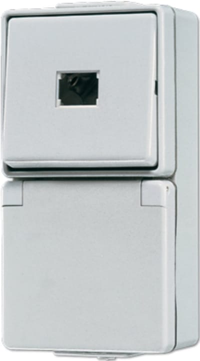 Jung wandcontactdoos met beschermcontact - 671W - E3FGA