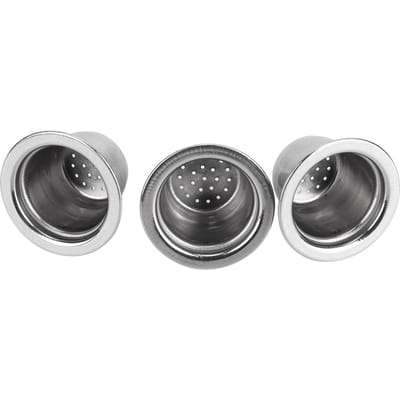 Ensemble 3 Pièces Capsule de Café Réutilisable Pod Acier Inoxydable Filtre Rechargeable 30x22x20mm Convient pour Nespresso gray