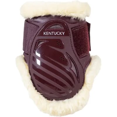 Kentucky Horsewear - Vegan Sheepskin young horse fetlock boots bordeaux S