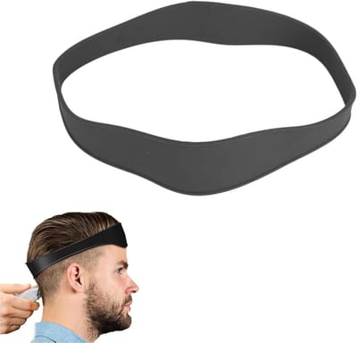 Kapsel Sjabloon - Neklijn Gids - Thuis Knippen - Flexibel Siliconen - 106 cm - Zwart