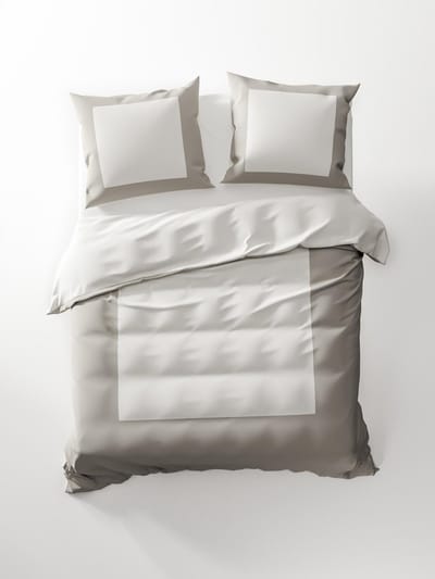 HNL Lina Dekbedovertrek - Tweepersoons - 200x200/220 cm - Off-White/Bleached Sand