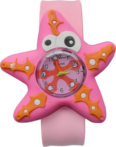 Fako® - Kinderhorloge - Slap On Mini - Zeester - Roze