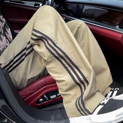 Alles-passende Amerikaanse Drie-pins Broek voor Heren Zomer Dun Losse Rechte Pijp Sportieve Casual Broek L