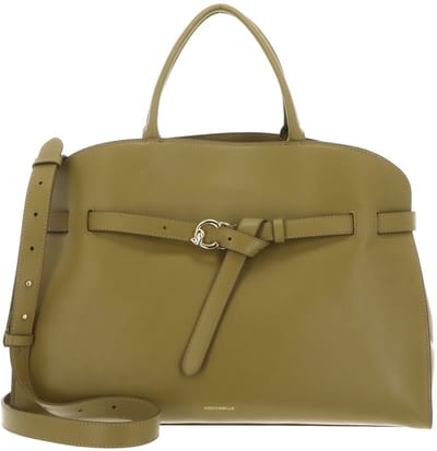 COCCINELLE Leren handtas schoudertas Sabine Handbag Seagrass kaki