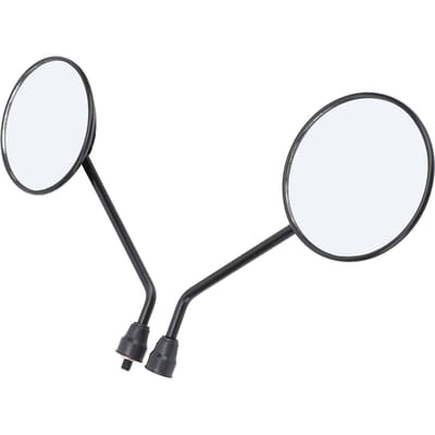 Set ronde motorfietsspiegels Universeel M8 Verstelbare hoek Achteruitkijkspiegel voor ST50 ST70 CL70 black