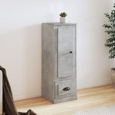 vidaXL - Hoge - kast - 36x35,5x103,5 - cm - bewerkt - hout - betongrijs