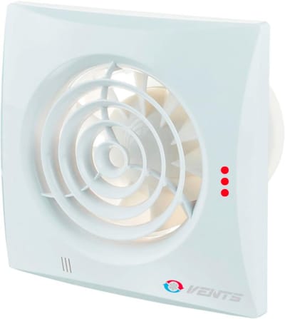 Ventilator met Sensor - Afzuigventilator - Badkamer Ventileren - Stil en Energiezuinig - 100 mm - Wit