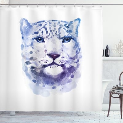 New Bed, Dier Luipaard Wilde Kat, Douchegordijn Badkamer Decor Set met Haakjes, 180 cm B 200 cm L