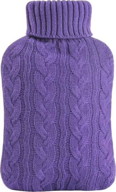 Bovista Warmtekussen - Warmwaterzak - Warmwaterkruik - Warmtekruik - Knuffel - Kruik - Bag - Met Hoes - Paars