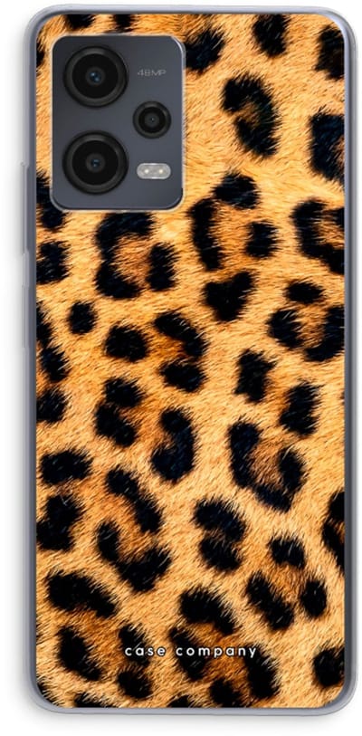 Case Company® - Hoesje geschikt voor Xiaomi Redmi Note 12 hoesje - Luipaard - Soft Cover Telefoonhoesje - Bescherming aan alle Kanten en Schermrand