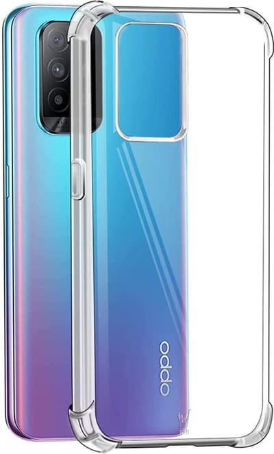 Hoesje geschikt voor Oppo A94 5G - Anti Shock Proof Siliconen Back Cover Case Hoes Transparant