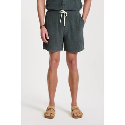 Shiwi Tony Toweling Shorts Geo Sun Green Smokey Geo Sun Maat: S | Korte Broeken Outlet | Heren | Groen