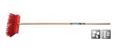 Polet straatbezem PVC borstel 30CM 100% FSC lange steel