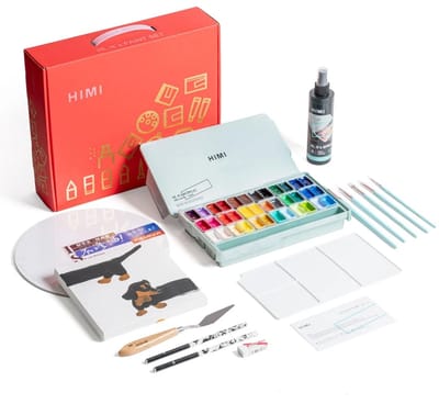HIMI - Twin Cup Jelly Acrylverf - STARTERSET - 36 kleuren - 12g