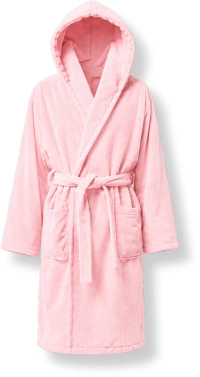 Chaleur Amsterdam Badjas Dames met Capuchon L/XL – Zachte Fleece Ochtendjas – Warme Luxe Badjas – Met Ceintuur en Zakken – Lichtroze