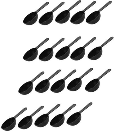 LISM-Set van 20 koffielepels, gemaakt van plastic, geschikt voor koffie, thee en melkpoeder.
