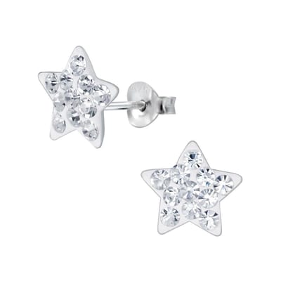 WeLoveSilver - kinderoorbellen - zilver ster - hypoallergeen