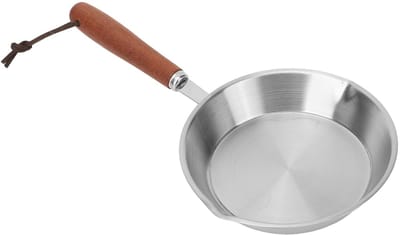 Dailygoods- Koekenpan Roestvrij Staal - Koekenpan Inductie - Koekenpan 28 cm - Koekenpan PFAS Vrij - Mini-Eierpan - Antiaanbaklaag - Pan