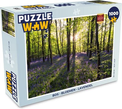 Puzzel Bos - Bloemen - Lavendel - Legpuzzel - Puzzel 1000 stukjes volwassenen