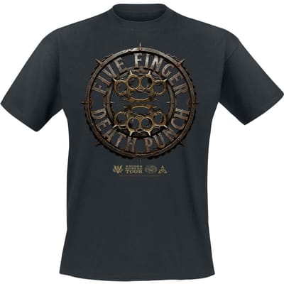 Five Finger Death Punch T-shirt - Knuckles Mock Up 1 - S tot 5XL - voor Mannen - zwart