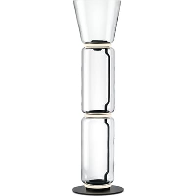 Flos - Noctambule 2 High Cylinder Cone Small Base Vloerlamp - - transparant