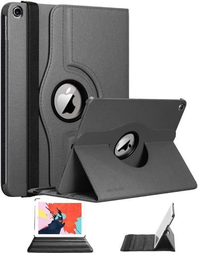 Tablethoes Geschikt voor: iPad 2 / 3 / 4 - 9,7 inch - hoes (2011/2012) A1395, A1396, A1397, A1416, A1430, A1403, A1458, A1459, A1460 hoesje 360° draaibaar (grijs)