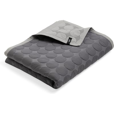 HAY Mega Dot Organic deken - Dark Grey - 235 x 245 cm